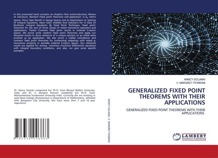 Produktbild: GENERALIZED FIXED POINT THEOREMS WITH THEIR APPLICATIONS