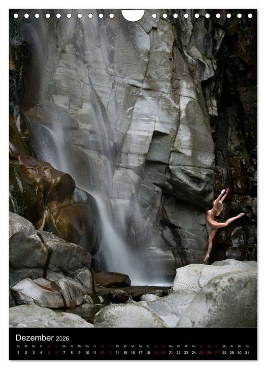 Produktbild: Wasserf&auml;lle im Tessin - Aktaufnahmen an sch&ouml;nen Wasserf&auml;llen in der S&uuml;dschweiz (Wandkalender 2026 DIN A4 hoch), CALVENDO Monatskalender