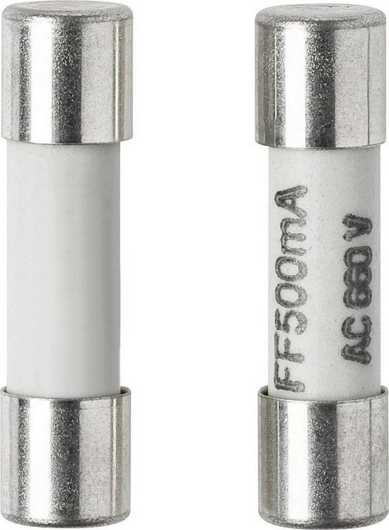Produktbild: VOLTCRAFT 123421 Feinsicherung (&Oslash; x L) 5mm x 20mm 500mA 660V Superflink -FF- Inhalt 1St.
