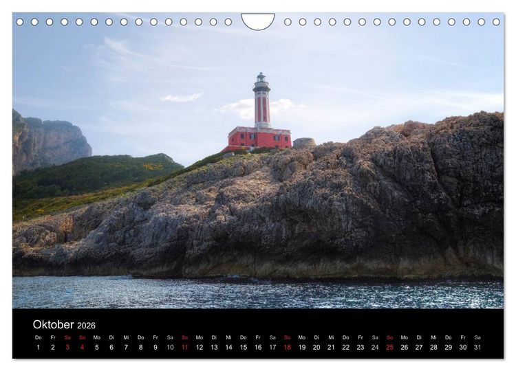 Produktbild: Amalfik&uuml;ste und Capri (Wandkalender 2026 DIN A4 quer), CALVENDO Monatskalender
