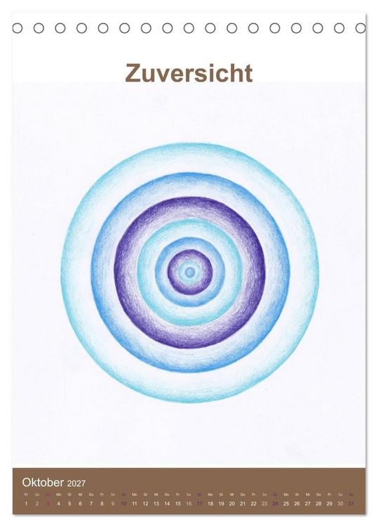 Produktbild: Delfinheilsymbole (Tischkalender 2027 DIN A5 hoch), CALVENDO Monatskalender