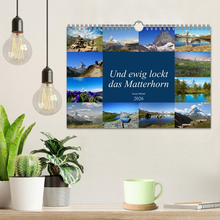 Produktbild: Und ewig lockt das Matterhorn (Wandkalender 2026 DIN A4 quer), CALVENDO Monatskalender