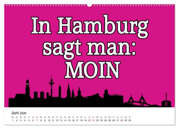 Produktbild: Hamburger Schnack (hochwertiger Premium Wandkalender 2026 DIN A2 quer), Kunstdruck in Hochglanz