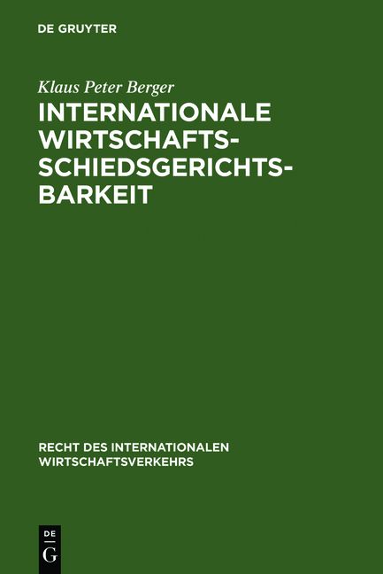 Produktbild: Internationale Wirtschaftsschiedsgerichtsbarkeit