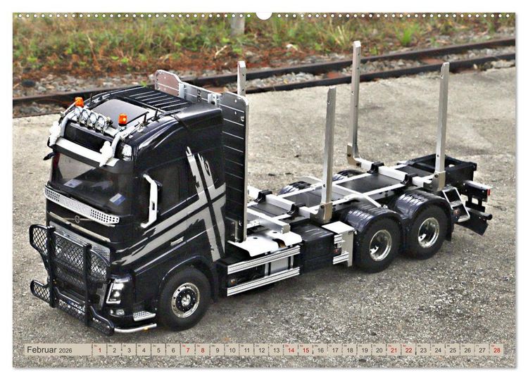 Produktbild: LKW Modelle beim Dampfmodellbautreffen in Bisingen (hochwertiger Premium Wandkalender 2026 DIN A2 quer), Kunstdruck in Hochglanz