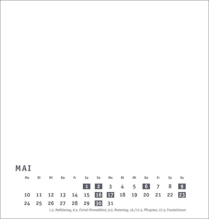 Produktbild: Premium-Bastelkalender wei&szlig; mittel 2027