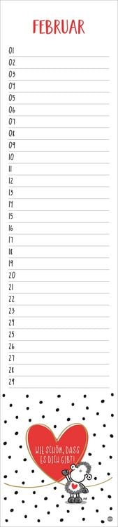 Produktbild: sheepworld Geburtstagskalender Langplaner