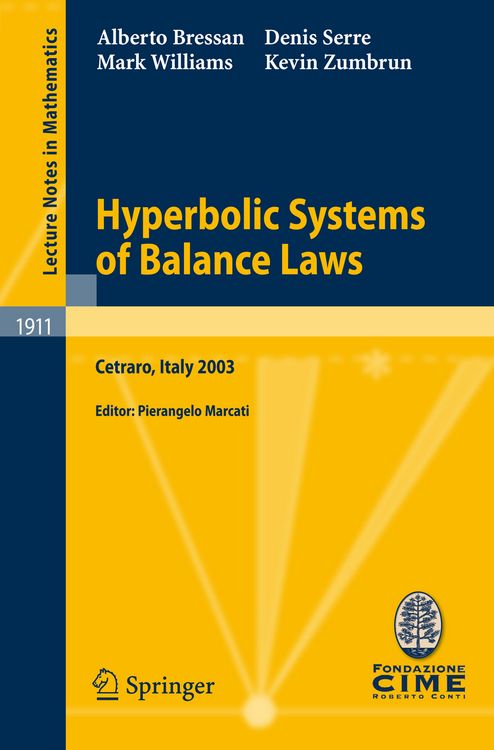 Produktbild: Hyperbolic Systems of Balance Laws