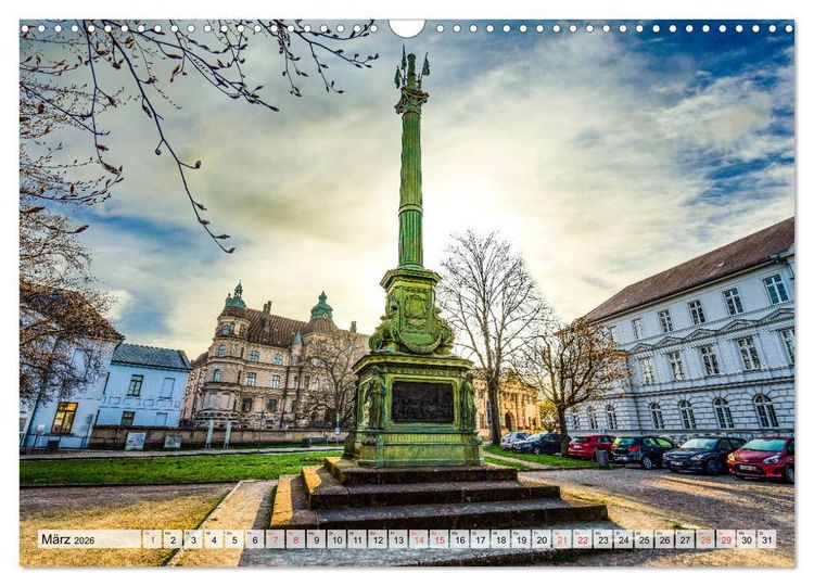 Produktbild: G&uuml;strow Impressionen (Wandkalender 2026 DIN A3 quer), CALVENDO Monatskalender