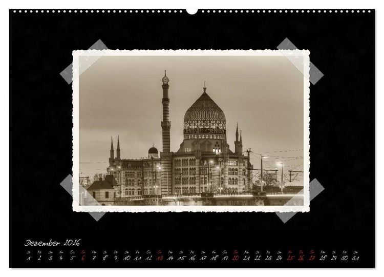 Produktbild: Dresden - Ein Kalender mit Fotografien wie aus einem alten Fotoalbum (hochwertiger Premium Wandkalender 2026 DIN A2 quer), Kunstdruck in Hochglanz