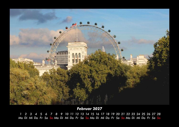 Produktbild: London 2027 Fotokalender DIN A3
