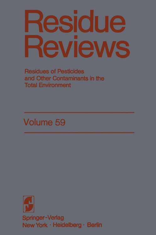 Produktbild: Residue Reviews