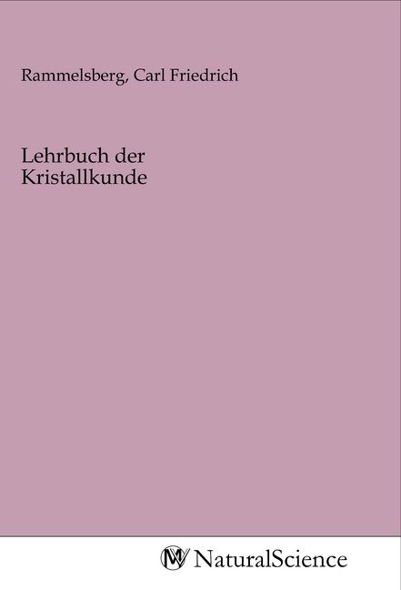 Produktbild: Lehrbuch der Kristallkunde