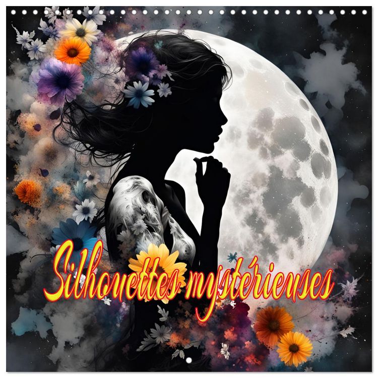 Produktbild: Silhouettes myst&eacute;rieuses (Calendrier mural carr&eacute; 2026 30x30 cm) Calendrier double avec une page pour vos prises de notes