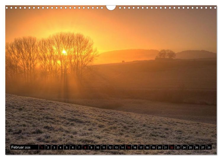 Produktbild: Lichtstimmungen Th&uuml;ringen - Eine Reise von Morgens bis Abends (Wandkalender 2026 DIN A3 quer), CALVENDO Monatskalender