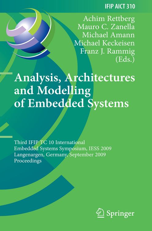 Produktbild: Analysis, Architectures and Modelling of Embedded Systems