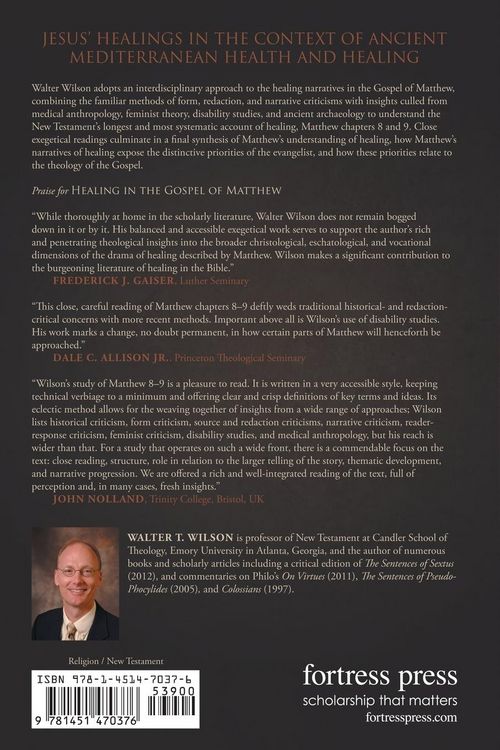 Produktbild: Healing in the Gospel of Matthew
