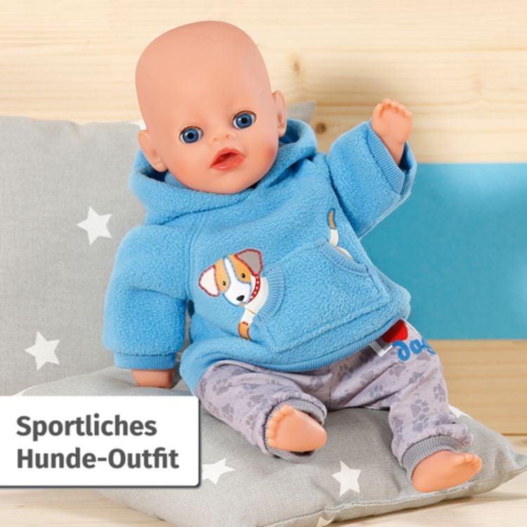 Produktbild: Dolly Moda Sport-Outfit Blau Hund 30
