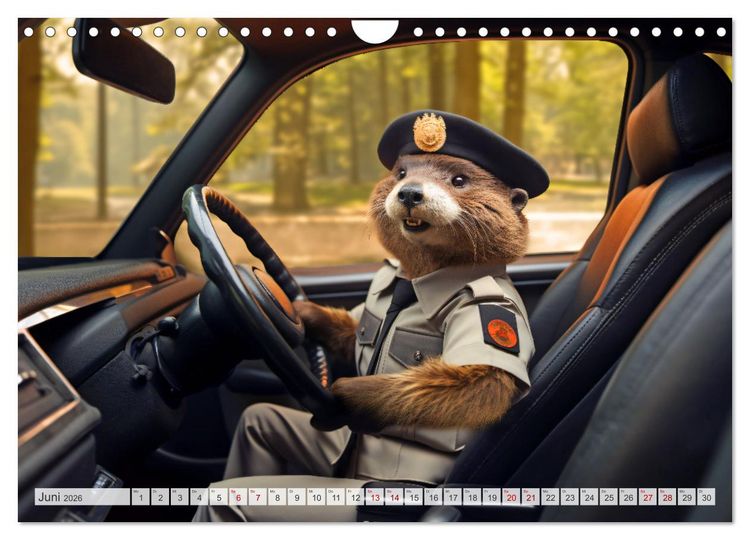 Produktbild: Flei&szlig;ige Otter - Wer h&auml;tte nicht gerne einen niedlichen Otter auf der Arbeit (Wandkalender 2026 DIN A4 quer), CALVENDO Monatskalender