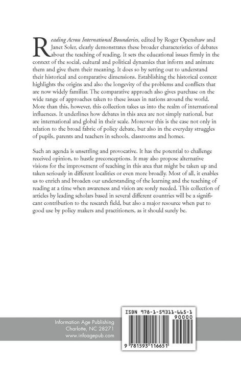 Produktbild: Reading Across International Boundaries