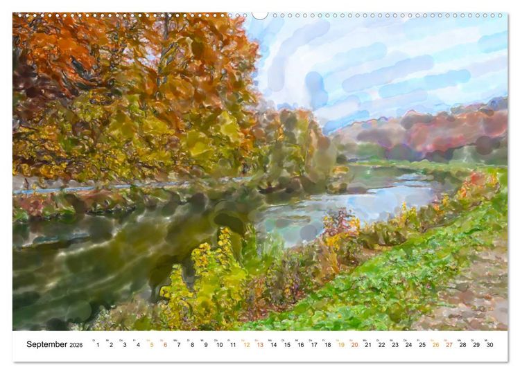 Produktbild: M&uuml;nchen - Bayerns Landeshauptstadt in Aquarellfarben (Wandkalender 2026 DIN A2 quer), CALVENDO Monatskalender