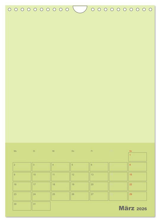 Produktbild: Bastel Terminkalender (Wandkalender 2026 DIN A4 hoch), CALVENDO Monatskalender