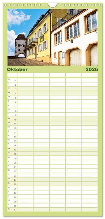 Produktbild: Familienplaner 2026 - Breisach - Stadt am Rhein mit Charme mit 5 Spalten (Wandkalender, 21 x 45 cm) CALVENDO