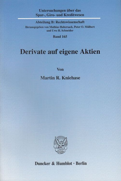 Produktbild: Derivate auf eigene Aktien.