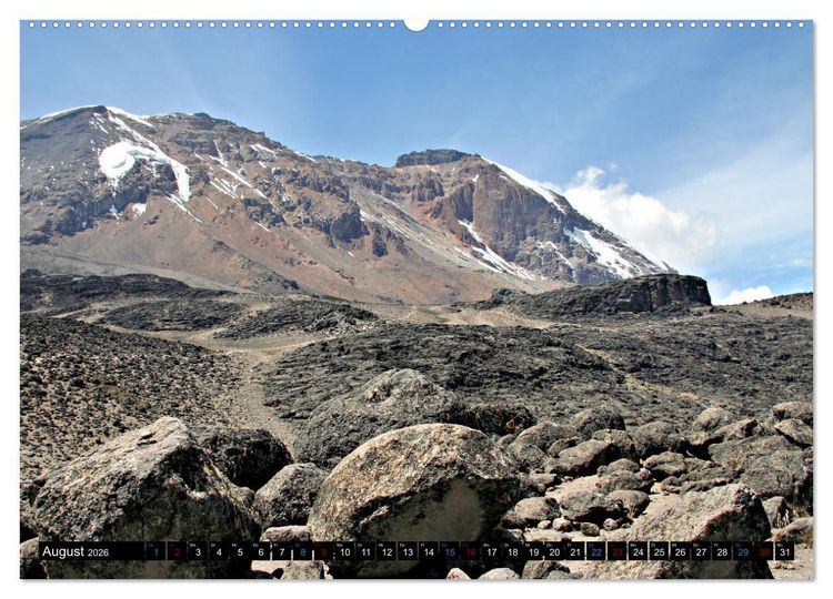 Produktbild: Kilimanjaro - das Dach Afrikas (hochwertiger Premium Wandkalender 2026 DIN A2 quer), Kunstdruck in Hochglanz