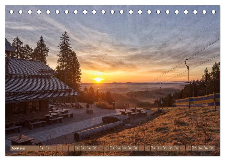 Produktbild: Freudenstadt-Impressionen (Tischkalender 2026 DIN A5 quer), CALVENDO Monatskalender