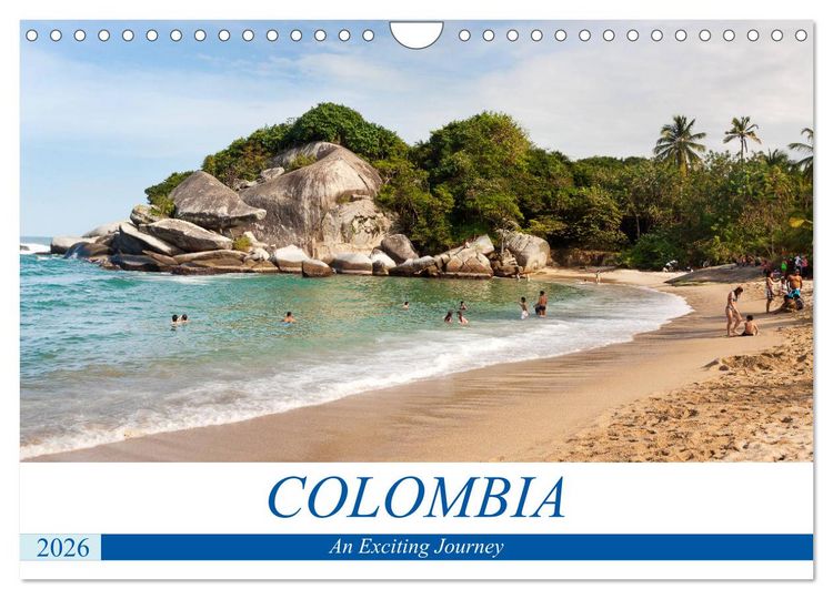 Produktbild: Colombia - An Exciting Journey (Wall Calendar 2026 DIN A4 landscape), CALVENDO 12 Month Wall Calendar