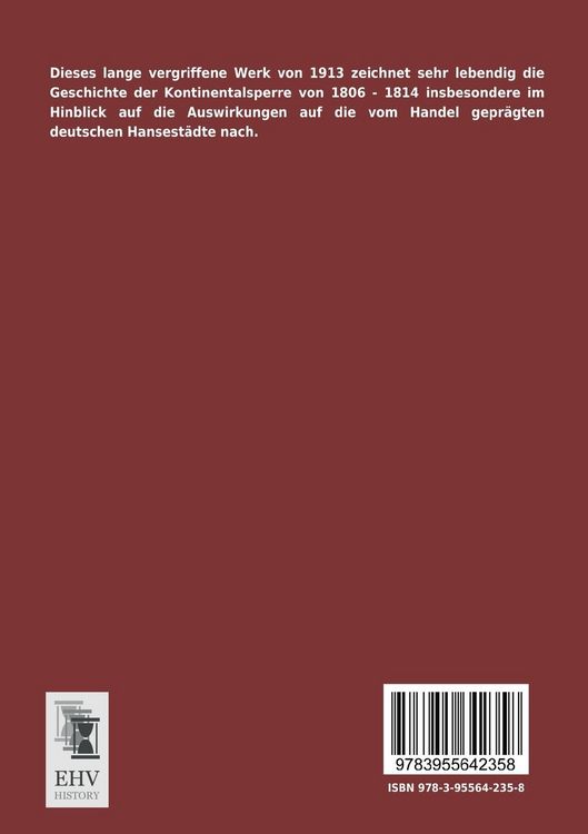 Produktbild: Die Hansest&auml;dte und die Kontinentalsperre