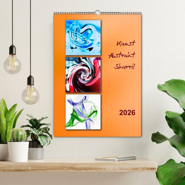 Produktbild: Kunst - Abstrakt - Skurril (Wandkalender 2026 DIN A2 hoch), CALVENDO Monatskalender