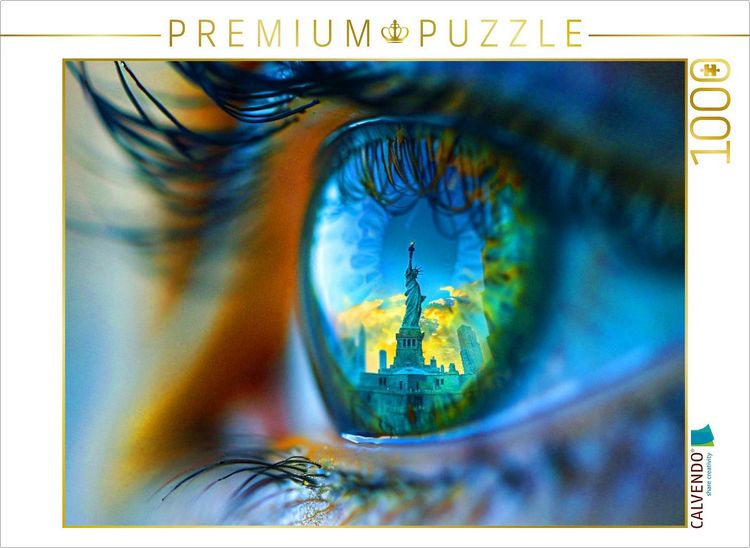 Produktbild: CALVENDO Puzzle Freiheitsstatue | 1000 Teile Lege-Gr&ouml;&szlig;e 64x48cm Foto-Puzzle f&uuml;r gl&uuml;ckliche Stunden