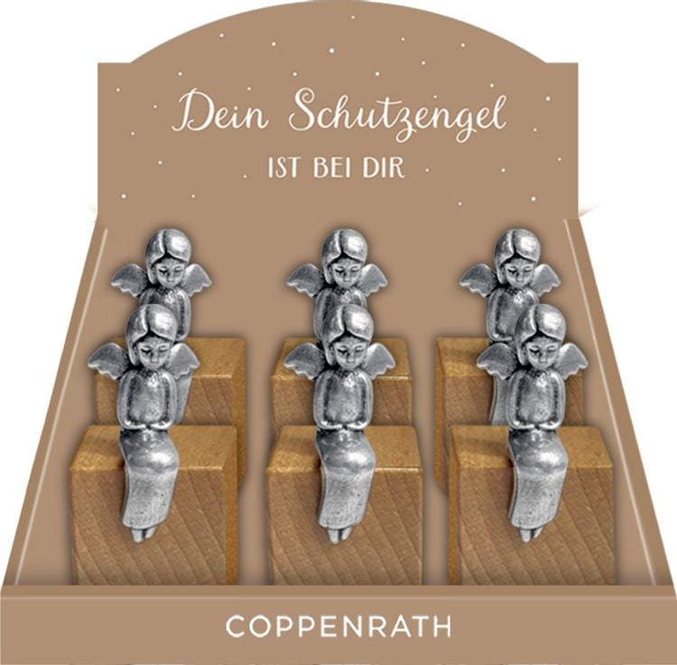 Produktbild: Engelfigur auf Holzw&uuml;rfel &ndash; Dein Schutzengel ist bei dir