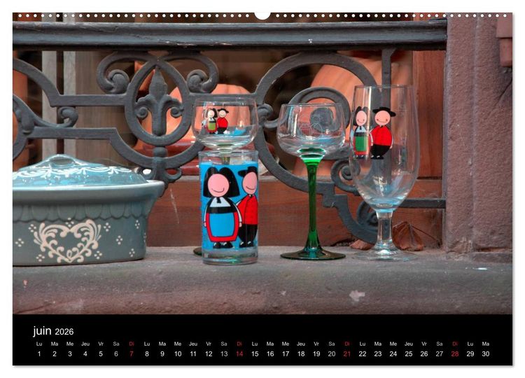 Produktbild: D&eacute;tails d'Alsace (Calendrier mural 2026 DIN A2 vertical) calendrier de bureau
