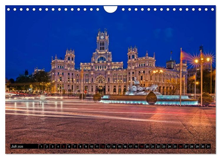 Produktbild: Madrid entdecken (Wandkalender 2026 DIN A4 quer), CALVENDO Monatskalender