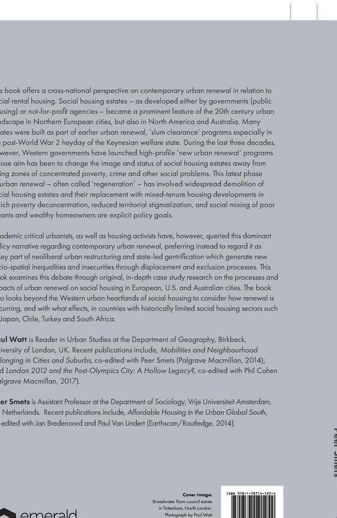 Produktbild: Social Housing and Urban Renewal