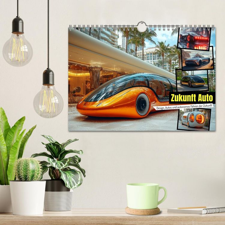 Produktbild: Zukunft Auto - Design, Autos und autonomes Fahren der Zukunft (Wandkalender 2026 DIN A4 quer), CALVENDO Monatskalender