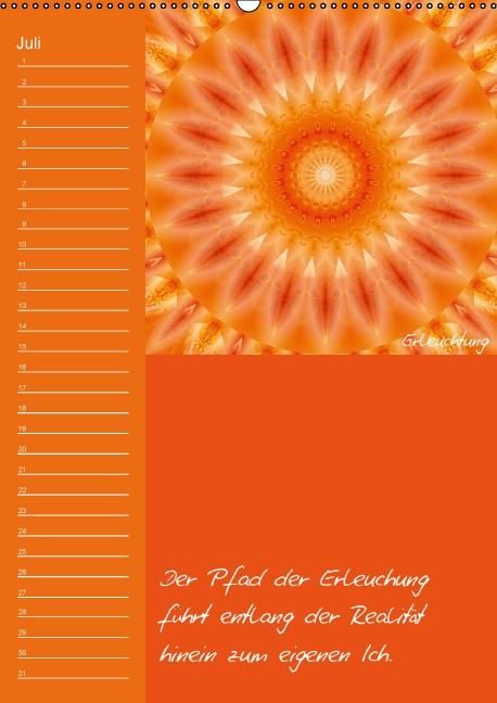 Produktbild: Mandala - Spiegel der Seele / immerw&auml;hrender Geburtstagskalender (Wandkalender immerw&auml;hrend DIN A2 hoch)
