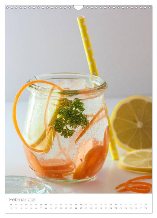 Produktbild: Erfrischendes Vitaminwasser (Wandkalender 2026 DIN A3 hoch), CALVENDO Monatskalender