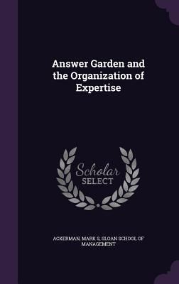 Produktbild: Answer Garden and the Organization of Expertise