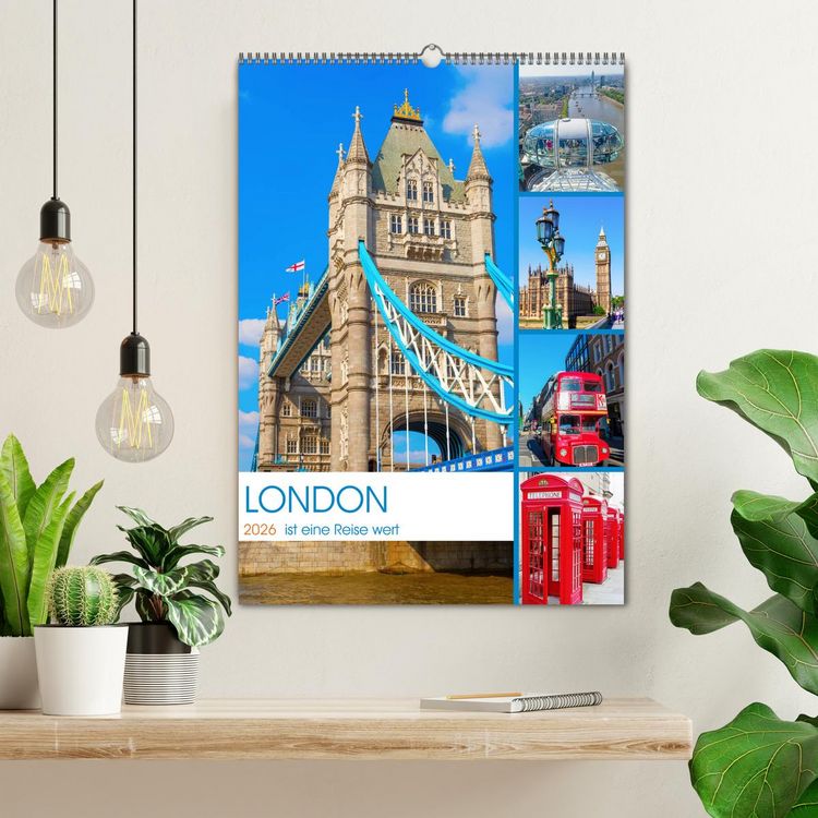 Produktbild: London ist eine Reise wert (Wandkalender 2026 DIN A2 hoch), CALVENDO Monatskalender