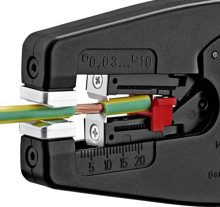 Produktbild: Knipex MultiStrip 10 12 42 195 Automatische Abisolierzange 0.03 bis 10 mm&sup2; 7 bis 32