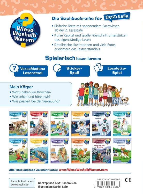 Produktbild: Wieso? Weshalb? Warum? Erstleser, Band 15 - Mein K&ouml;rper