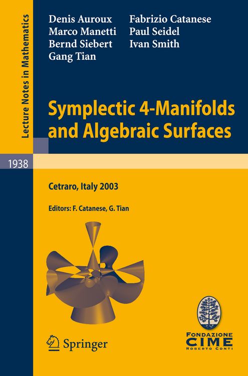 Produktbild: Symplectic 4-Manifolds and Algebraic Surfaces