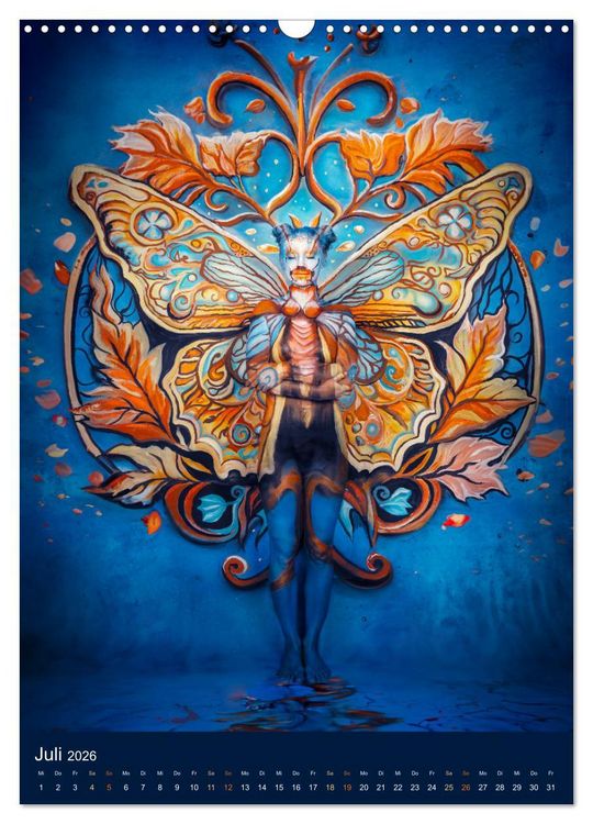 Produktbild: Bodypainting Adventures (Wandkalender 2026 DIN A3 hoch), CALVENDO Monatskalender