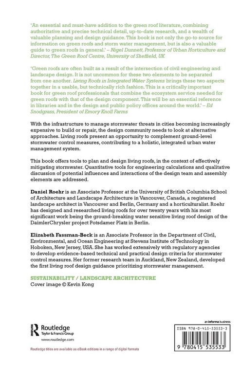 Produktbild: Living Roofs in Integrated Urban Water Systems