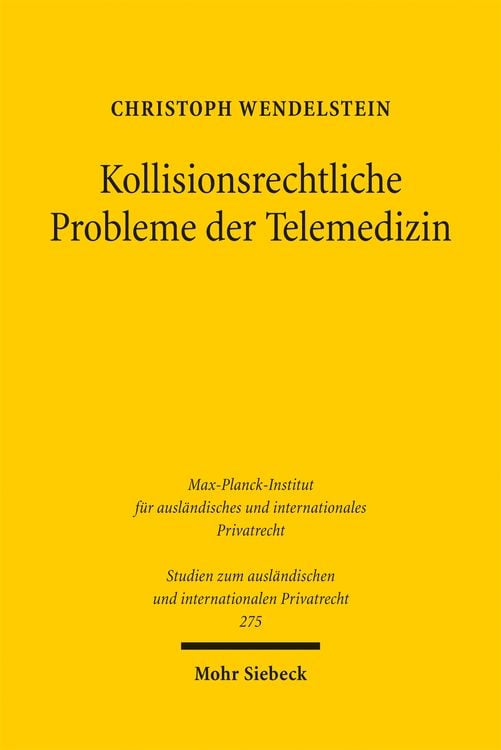 Produktbild: Kollisionsrechtliche Probleme der Telemedizin