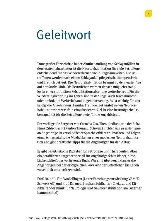 Produktbild: Schlaganfall - Das &Uuml;bungsbuch